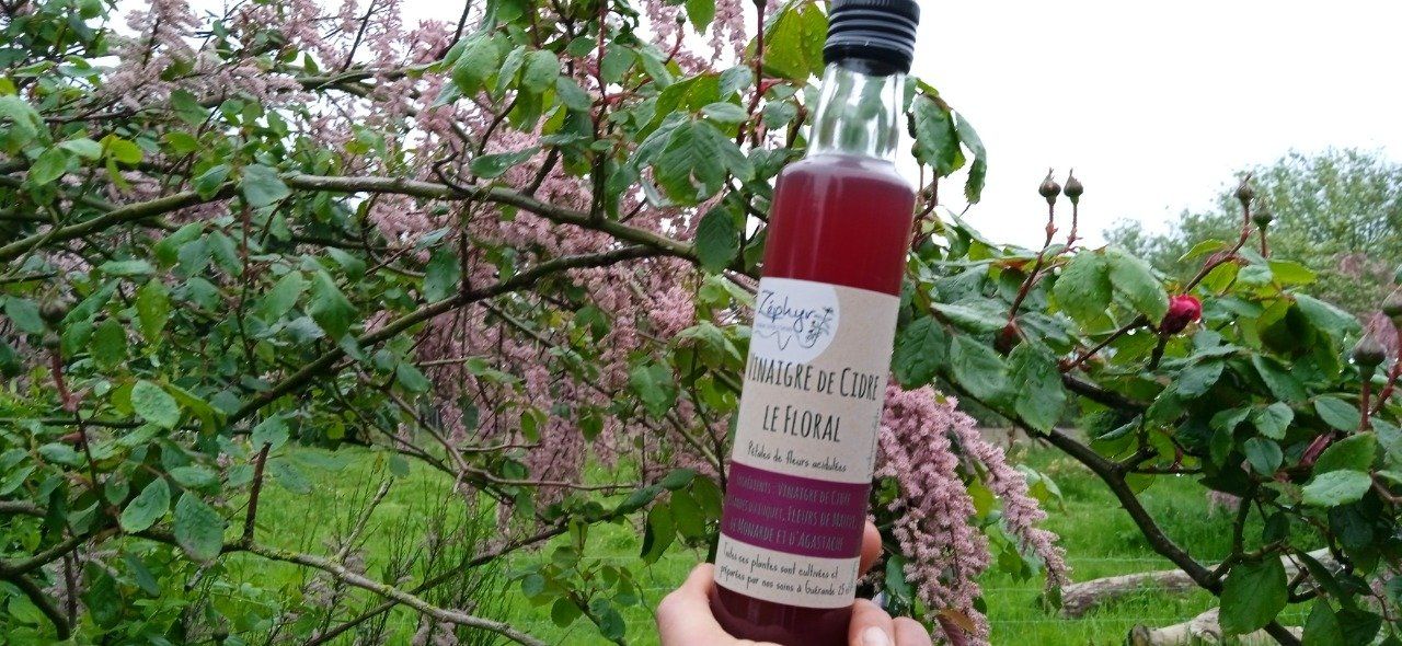 Vinaigre de cidre aromatisé " le Floral "
